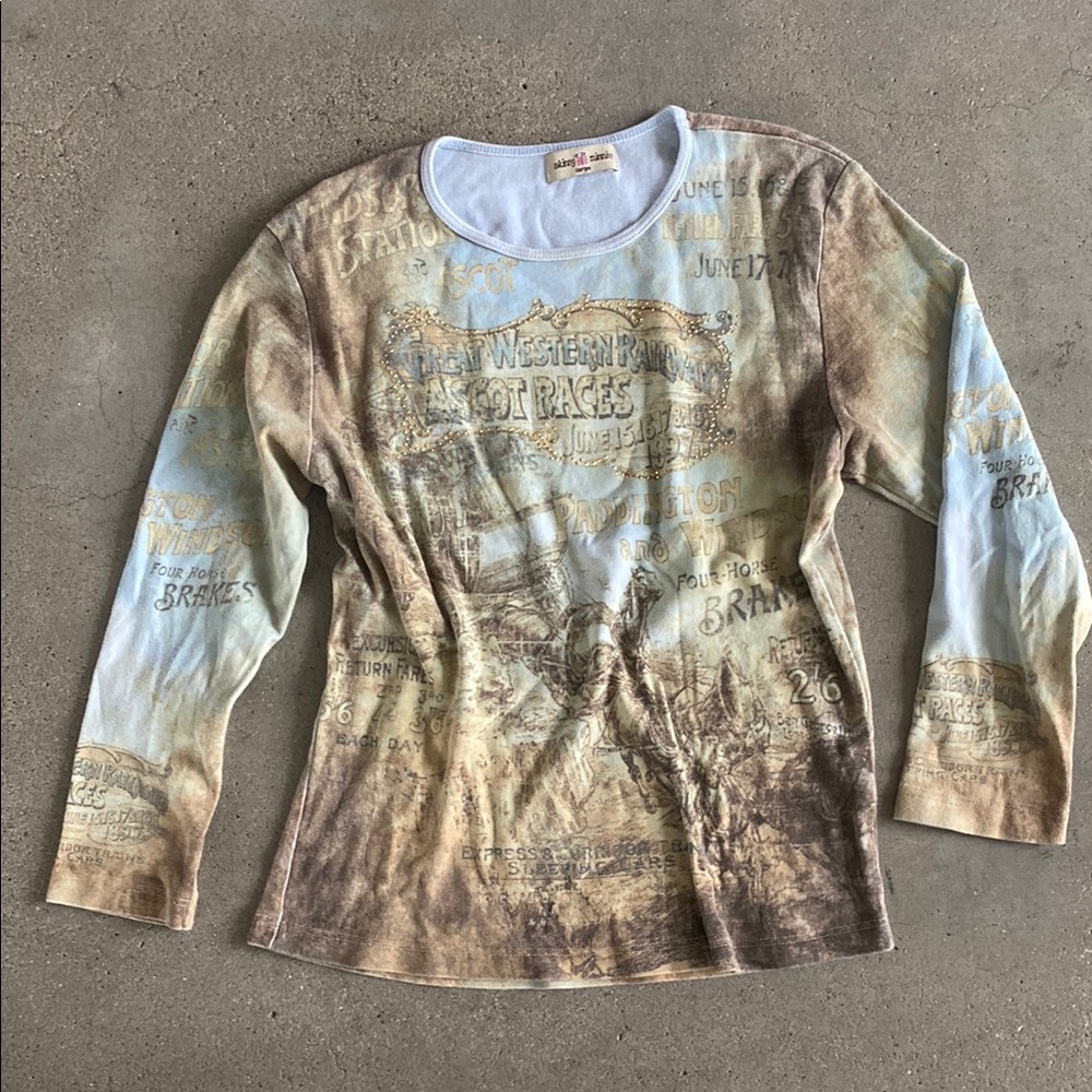 Western Printed Top